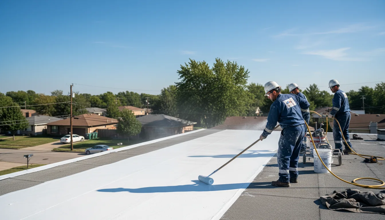 Commercial roof coating in Glenside, PA near me